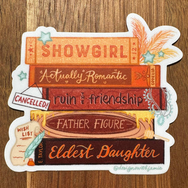 Taylor Swift Showgirl Album Eras Sticker